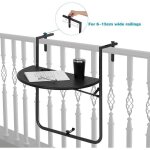 Table de balcon suspendue - woltu - petite table murale rabattable en aspect rotin - 3 hauteurs réglables ... Table de balcon suspendue - woltu - petite table murale rabattable en aspect rotin - 3 hauteurs réglables ...