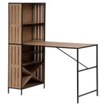 Table de bar bakos bois et mtal 153x80cm - atmosphera createur dinterieur