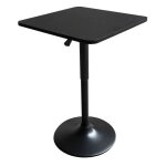Table de bar carr�e noire luke