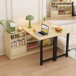 Table de bar extensible - marque - modle - mdf + mtal + verre - 4 places - 360 degrs