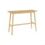 Table de bar rectangulaire 4 personnes en bois clair naturel 120 cm - buvette - rendez - vous déco Table de bar rectangulaire 4 personnes en bois clair naturel 120 cm - buvette - rendez - vous déco