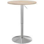 Homcom - table - mdf - 60x60x91cm - bois naturel