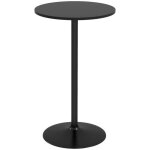 Homcom - table de bar - acier - 60x60x102cm - noir
