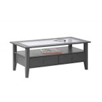 Inter link table basse provence 7 gris bois massif