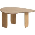 Table basse organique en bois 80 cm - aria