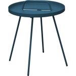 Table basse en acier flower 44 cm bleu Table basse en acier flower 44 cm bleu