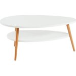 Table basse - baïta - gamme stone - laqué blanc mat - l 90 x p 60 x h 40cm Table basse - baïta - gamme stone - laqué blanc mat - l 90 x p 60 x h 40cm
