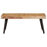 Table basse - salutuya - bd58994 - bois de manguier massif - 90x55x36 cm - laqu