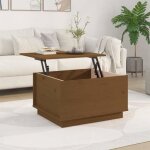 Table basse en bois massif de pin - omabeta - marron miel - rectangulaire - contemporain - design