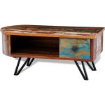 Vidaxl table basse avec pieds en fer bois massif de récupération Vidaxl table basse avec pieds en fer bois massif de récupération