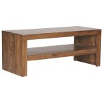Wohnling table basse en bois massif durban sheesham 110 cm de large table de salle � manger table design ...