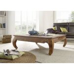 Table basse carrée 120x120cm - bois massif de palissandre laqué - inspiration ethnique - coloniale - ... Table basse carrée 120x120cm - bois massif de palissandre laqué - inspiration ethnique - coloniale - ...