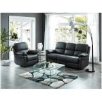 Table basse carr�e stileos - double plateau - verre tremp�