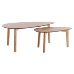 Miliboo - tables basses gigognes scandinaves bois clair ch�ne (lot de 2) artik