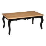 Table basse design chrysa 110cm noir & naturel Table basse design chrysa 110cm noir & naturel