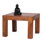 Table basse design en bois massif de sheesham 60 cm Table basse design en bois massif de sheesham 60 cm