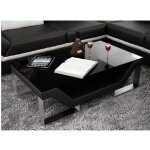 Table basse design - mobilier prive - perle - noir - contemporain - rectangulaire