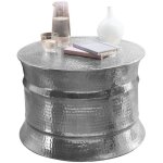 Wohnling table basse wohnling table basse table ronde martel argent