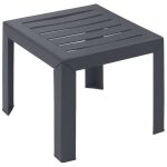 Table basse - grosfillex - miami - anthracite - 40x40 - r�sine