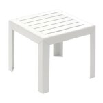 Table basse - grosfillex - miami - blanc - 40x40 - r�sine