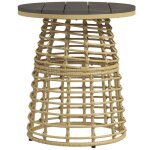 Table basse de jardin - outsunny - ronde - en résine aspect rotin métal et plateau composite - Ø 45 x ... Table basse de jardin - outsunny - ronde - en résine aspect rotin métal et plateau composite - Ø 45 x ...