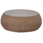 Table basse de jardin whiteheaven en r�sine tress�