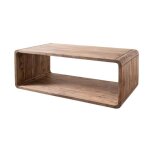 Table basse - lounge collection - n� 03 - palissandre huil� brun - contemporain - design