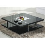 Table basse - la maison du canapé - viva - laquée - carré - contemporain - noir Table basse - la maison du canapé - viva - laquée - carré - contemporain - noir