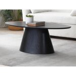 Table basse placage frêne - noir - antelada Table basse placage frêne - noir - antelada