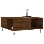 Table basse - mothinessto - ly3728 - chne marron - 80x80 cm - bois dingnierie