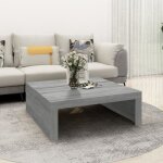 Table basse - non spécifié - 100x100x35 cm - bois dingénierie - gris sonoma - design contemporain Table basse - non spécifié - 100x100x35 cm - bois dingénierie - gris sonoma - design contemporain