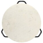 Table basse - omabeta - m05373 - pierre vritable marbre - 65x65x42 cm - design contemporain