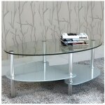 Table basse ovale blanche brillante - top prix - barcelone - métal - 90x50x43cm Table basse ovale blanche brillante - top prix - barcelone - métal - 90x50x43cm
