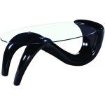 Table basse maya - 127 x 65 x 46 cm - noir