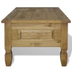 Table basse en pin mexicain gamme corona 100 x 60 x 45 cm - vingvo - campagne - bois - marron Table basse en pin mexicain gamme corona 100 x 60 x 45 cm - vingvo - campagne - bois - marron