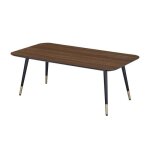 Table basse rectangulaire dimensions 110 x 60 cm en finition mélaminé imitation noyer - matis Table basse rectangulaire dimensions 110 x 60 cm en finition mélaminé imitation noyer - matis