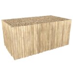 Table basse de jardin rectangulaire 90x50cm en teck - imani - rendez - vous d�co