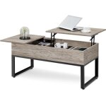 Table basse relevable industriel - 1045 x 50 x 49 cm - table de salon - 1 plateau relevable 1 plateau ... Table basse relevable industriel - 1045 x 50 x 49 cm - table de salon - 1 plateau relevable 1 plateau ...