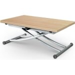 Table basse relevable - menzzo - carrera - chne clair - contemporain - design