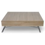Table basse relevable - menzzo - sundance - chêne clair - gain de place Table basse relevable - menzzo - sundance - chêne clair - gain de place