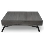 Table basse relevable sundance bois vintage