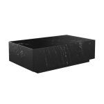 Table basse rectangulaire en marbre noir - izaé - rendez - vous déco Table basse rectangulaire en marbre noir - izaé - rendez - vous déco