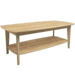 Table basse rectangulaire en bois clair - sadi - rendez - vous dco