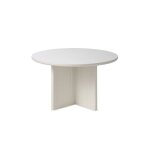 Table basse ronde �80 cm - bois stri� - mirano