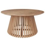 Table basse ronde en bois clair dacacia d80 cm - képès - rendez - vous déco Table basse ronde en bois clair dacacia d80 cm - képès - rendez - vous déco