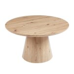 Table basse ronde collection tignes ? décor effet pin ? d80 x h47 cm Table basse ronde collection tignes ? décor effet pin ? d80 x h47 cm