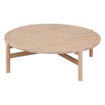 Table basse de jardin ronde deona 120x38cm en acacia - hesp�ride