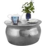 Wohnling table basse wohnling table basse ronde table de canap martel argent