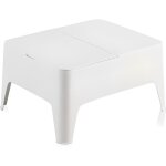Table basse - shaf - alaska blanche - résistant aux uv et aux intempéries - avec espace de rangement Table basse - shaf - alaska blanche - résistant aux uv et aux intempéries - avec espace de rangement