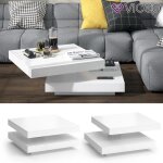 Vicco table basse elias blanc 70 x 34 cm